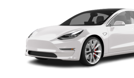 Airport transfer Amsterdam Tesla electric car fleet.