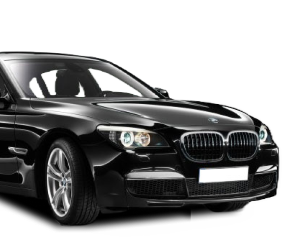 black car BMW one of the cars used for a private transfer